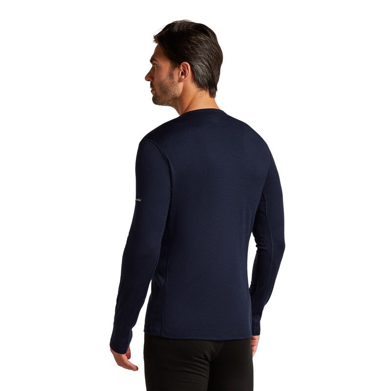 Icebreaker M Merino 200 Oasis LS Crewe Snow Wave image number 5